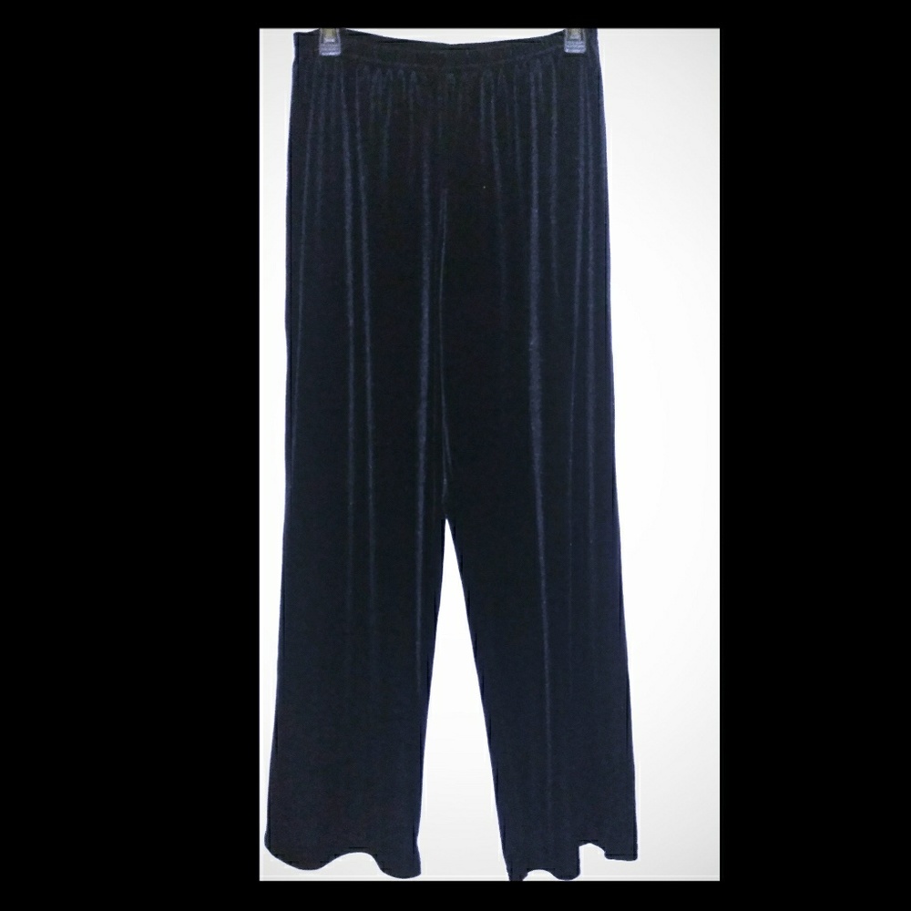 Black Velvet feel Palazzo pants
